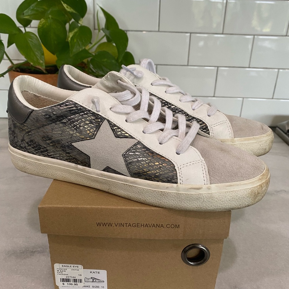 Vintage Havana Kate pewter/snake sneakers